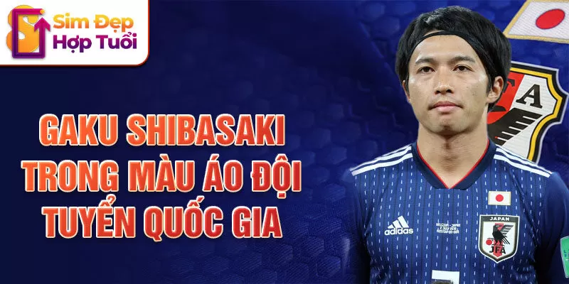 Gaku Shibasaki trong màu áo đội tuyển quốc gia